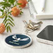 Elegant Wapendier Embleem Sleutelhanger (Zijkant)