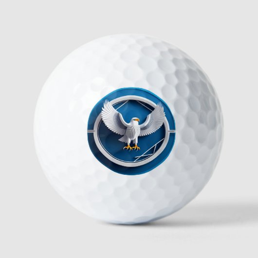 Elegant Wapendwaas Embleem Golfballen (Voorkant)