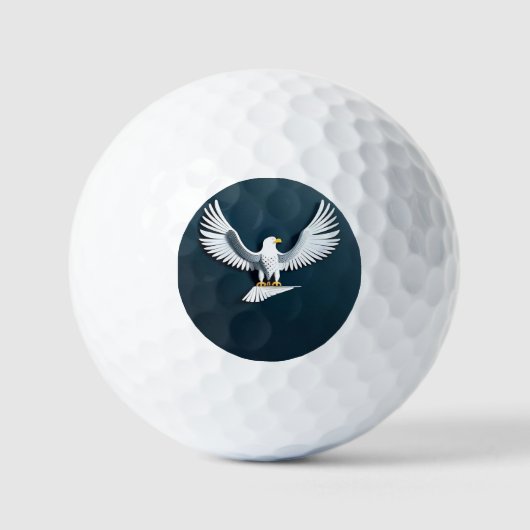 Elegant Wapendwaas Embleem Golfballen (Voorkant)