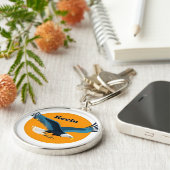 Elegant Wapendwaas Embleem Sleutelhanger (Zijkant)