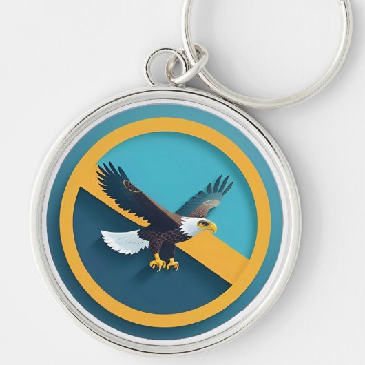 Elegant Wapendwaas Embleem Sleutelhanger (Voorkant)