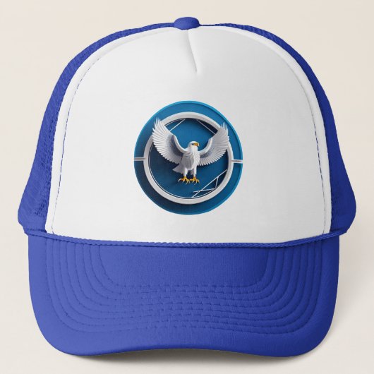 Elegant Wapendwaas Embleem Trucker Pet (Voorkant)