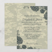 Elegant War Invitations Kaart (Voorkant / Achterkant)