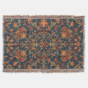 Elegant Warm  Bloemen Barok Damask Deken