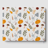 Elegant Warm Cozy Autumn Essential Baby shower Gastenboek (Achterkant)