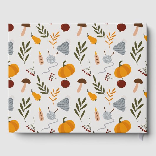 Elegant Warm Cozy Autumn Essential Baby shower Gastenboek (Achterkant)