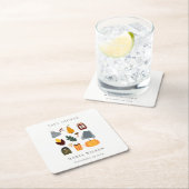 Elegant Warm Cozy Autumn Essential Baby shower Kartonnen Onderzetters (Insitu)