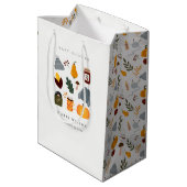 Elegant Warm Cozy Autumn Essential Baby shower Medium Cadeauzakje (Achterkant Gekanteld)