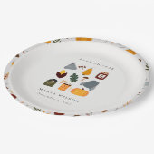 Elegant Warm Cozy Autumn Essential Baby shower Papieren Bordje (Gekanteld)