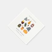 Elegant Warm Cozy Autumn Essential Baby shower Servet (Hoek)