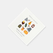 Elegant Warm Cozy Autumn Essential Vrijgezellenfee Servet (Hoek)