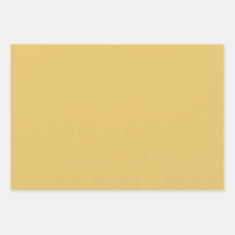 Elegant warm geel Minimalistisch en chique Inpakpapier Vel