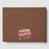 Elegant Warm Terracotta Bloom Sweet 16 Birthday Gastenboek (Achterkant)