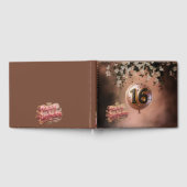 Elegant Warm Terracotta Bloom Sweet 16 Birthday Gastenboek (Volledig)