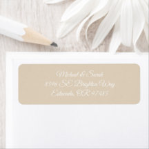 Elegant Warm Zand Retouradres