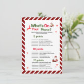 Elegant Wat is er op uw telefoon Kerstmis spel kaa Kaart (Staand voorkant)