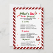 Elegant Wat is er op uw telefoon Kerstmis spel kaa Kaart (Voorkant)