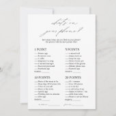 Elegant Wat is er op uw telefoon Vrijgezellenfeest Kaart (Voorkant)