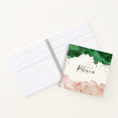 Elegant Watecolor Bruidsmeisje Personaliseren Notitieboek (Binnen)