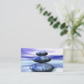 Elegant Water Color Logo Zen Yoga Healing Health Visitekaartje (Staand voorkant)