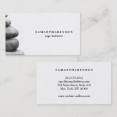 Elegant Water Color Logo Zen Yoga Healing Health Visitekaartje (Voorkant / Achterkant)