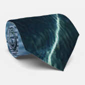 Elegant Water-Effect Necktie / Krawatte  Stropdas (Opgerold)