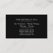 Elegant Water Lilies Visitekaartje (Achterkant)