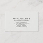 Elegant water valt met OM-symbool YOGA-instructie Visitekaartje (Achterkant)