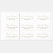 Elegant Waterbestendig Return Address Labels (Vel)