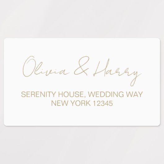 Elegant Waterbestendig Return Address Labels (Design 2)