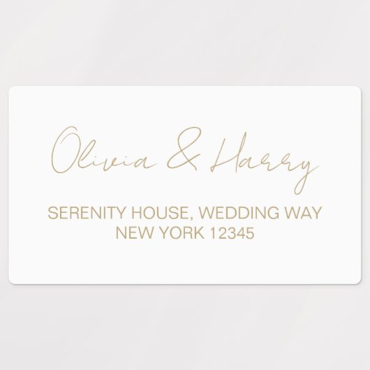 Elegant Waterbestendig Return Address Labels (Design 1)