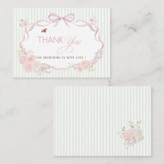 Elegant Watercolor Baby in bloom wildflower Baby s Notitiekaartje