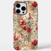 Elegant Watercolor Bloemmotief Persoonlijk Case-Mate iPhone Case (Achterkant)
