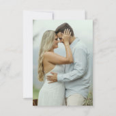 Elegant Watercolor Chapel Photo Save the Date (Achterkant)