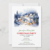 Elegant watercolor Christmas scene holiday party  Kaart (Voorkant)