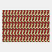 Elegant Watercolor Christmas Stocking Inpakpapier Vel (Voorkant 3)