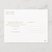 Elegant Watercolor Christmas Tree Feestdagenkaart (Achterkant)