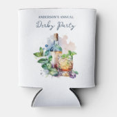 Elegant watercolor Derby-feest Blikjeskoeler (Voorkant)
