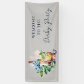 Elegant watercolor Derby-feest Spandoek (Verticaal)