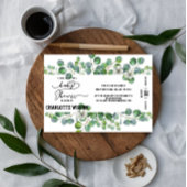 Elegant Watercolor Eucalyptus Baby Shower Kaart