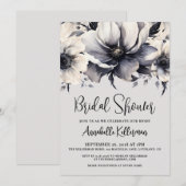 Elegant Watercolor Floral Bridal Shower Kaart (Voorkant / Achterkant)