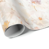 Elegant Watercolor Floral Cadeaupapier (Rol Hoek)