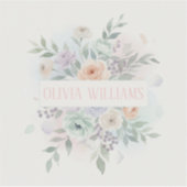 Elegant Watercolor Floral Sticker (Voorkant)