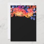 Elegant Watercolor Floral Wedding Rehearsal Dinner Kaart (Achterkant)