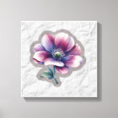 Elegant Watercolor Flower Canvas Art (Voorkant)