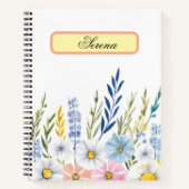 Elegant Watercolor Flower Notebook Notitieboek (Voorkant)