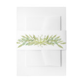 Elegant Watercolor Loofwerk Uitnodigingen Wikkel (Voorkant Voorbeeld)