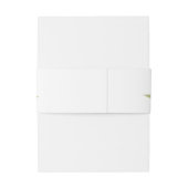 Elegant Watercolor Loofwerk Uitnodigingen Wikkel (Achterkant Voorbeeld)