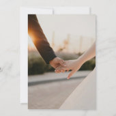 Elegant Watercolor Manor Photo Save The Date Card (Achterkant)