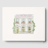 Elegant Watercolor Manor Rococo Wedding Gastenboek (Achterkant)